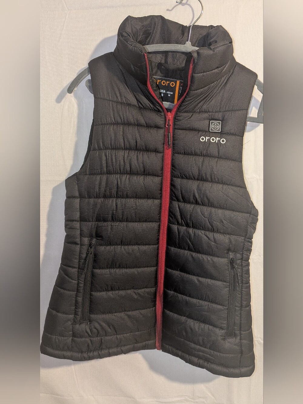 Ororo Women's Black Quilted Puffer Heated Vest